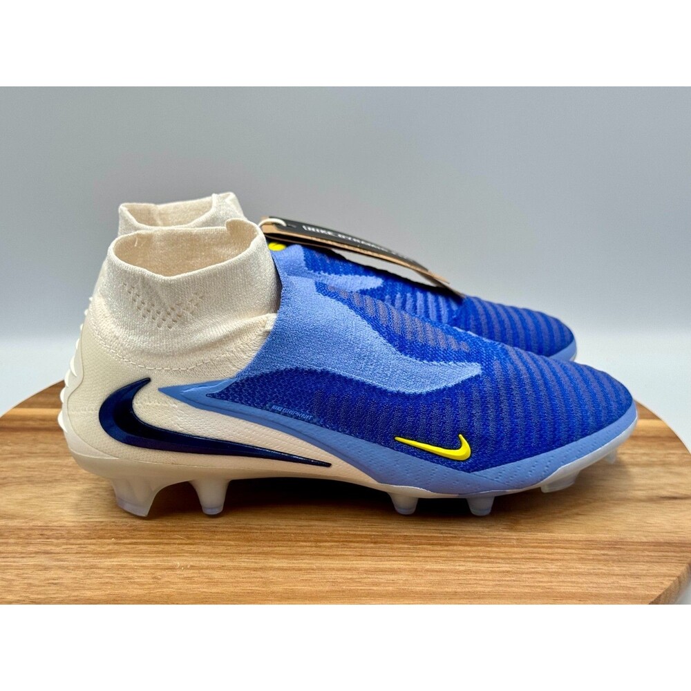 NIKE Phantom 6 High Elite Fg LV8 Racer Blue Fear HQ2328-400 NEW Tags & Bag Sz 6